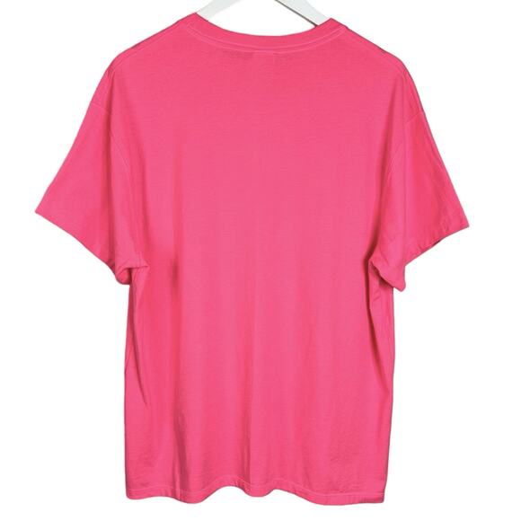 Champion Womens Size M Joyful Pink Classic Oversized Crewneck Logo Tee T-Shirt - Picture 9 of 12